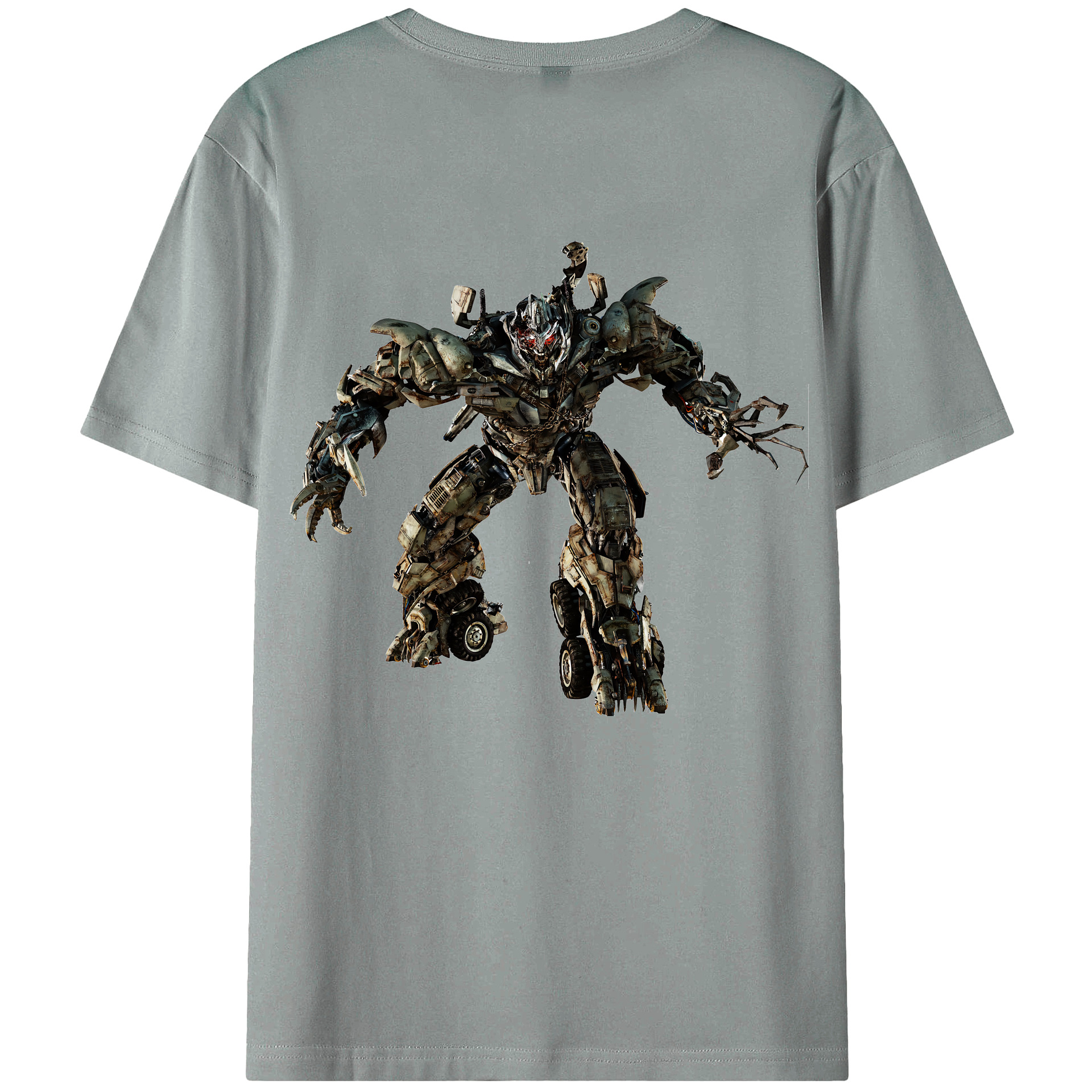 （画像用） Transformers トランスフォーマー 綿100％ メンズ半袖Tシャツ（バックプリント） 通気性